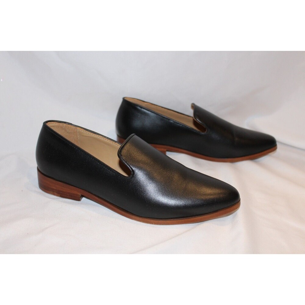 Nisolo Women's Everyday Black Leather Flats Loafers Slip On NIB $200 - Picture 9 of 10